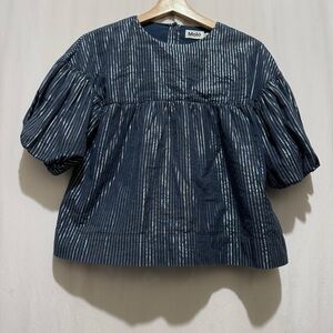 Molo Kids Blue Striped Top